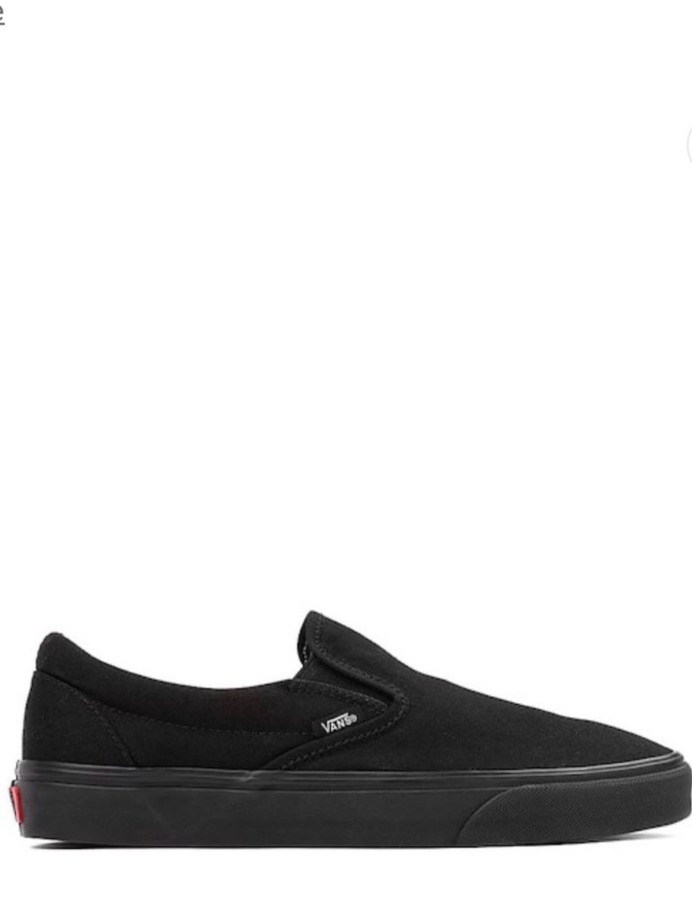 Vans women’s Slip-On Loafers in Black Canvas